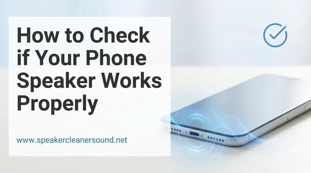 How to Check if Your Phone Speaker Works Properly