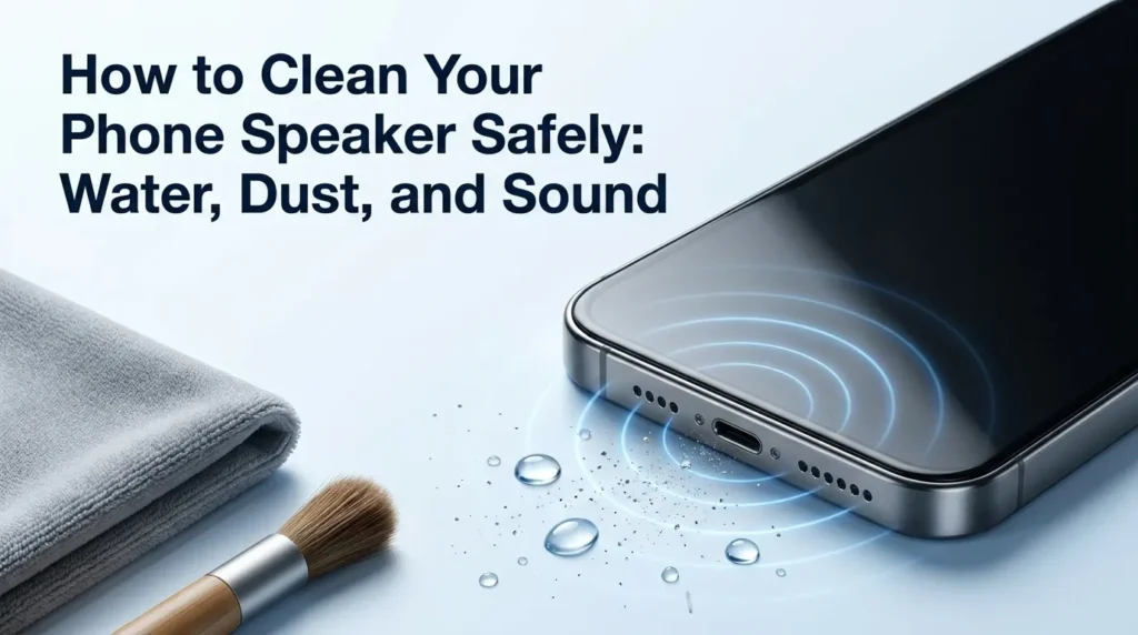 How to Clean Your Phone Speaker Safely - Water, Dust, and Sound