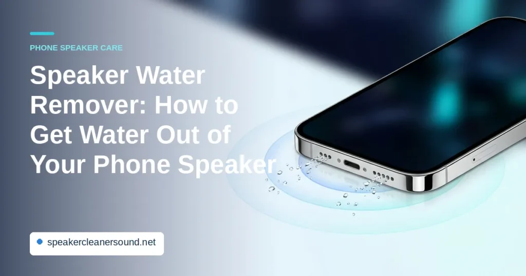 Speaker Water Remover - How to Get Water Out of Your Phone Speaker