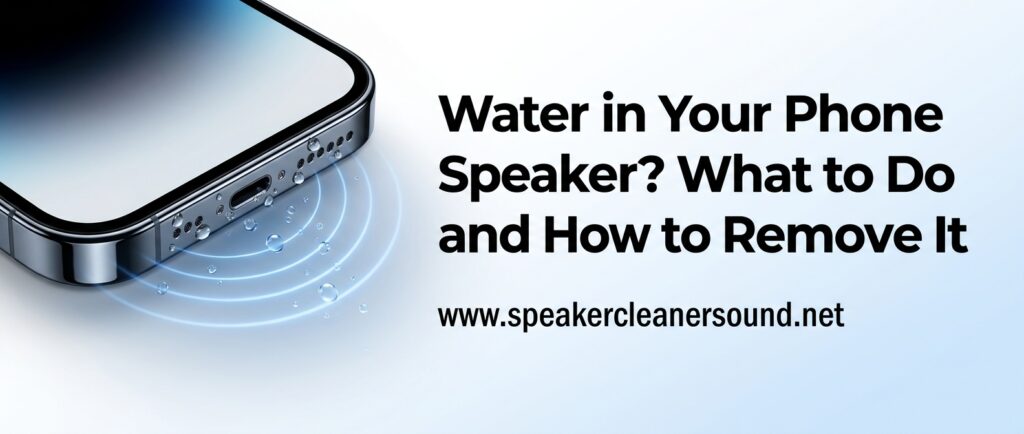 Water in Your Phone Speaker - What to Do and How to Remove It